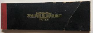 Vintage 1910’s Crown Brand Superior Receipt Book