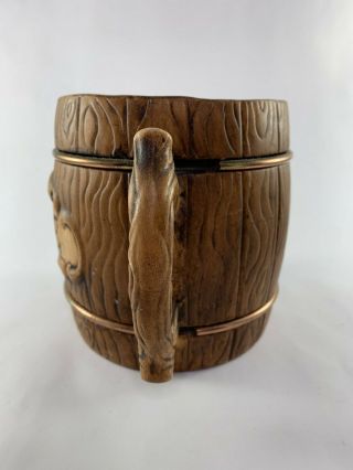 Rare Vintage Treasure Craft Barrel Style JUICE Serving Pitcher ©1957 USA 3