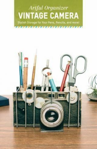 Artful Organizer: Vintage Camera: Stylish Storage For Your Pens,  Pencils,  And Mo