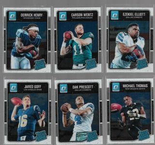 2016 Donruss Optic Football Complete Rookie Set 101 - 200 1st Year Optic No Vets