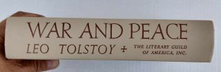 War And Peace Leo Tolstoy The Literary Guild Of America Hardcover 1949 Vintage