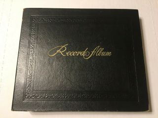 Vintage 45 Rpm Record Album Holder Book - Holds 15 Records Shape Decca