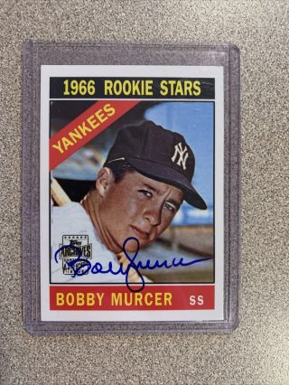 Bobby Murcer 2001 Topps Archives Rookie Reprint Autograph Auto On Card Ssp