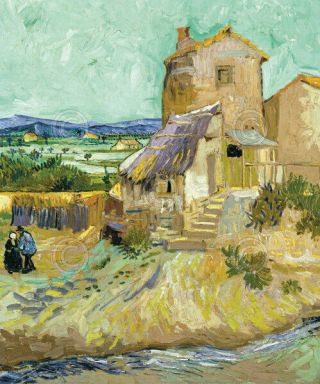 Vincent Van Gogh The Old Mill 1888 Vintage Impressionist Print Poster 11x14