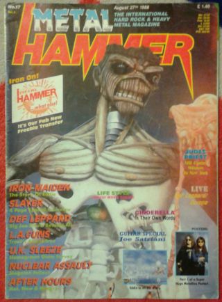 Metal Hammer No.  17 Vol 3 August 27 - 1988