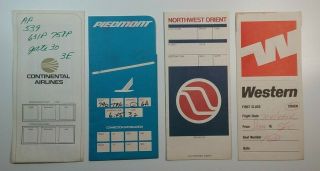 Defunct Airlines EMPTY Ticket Folders Sleeves (13) 11 Different Airlines 3