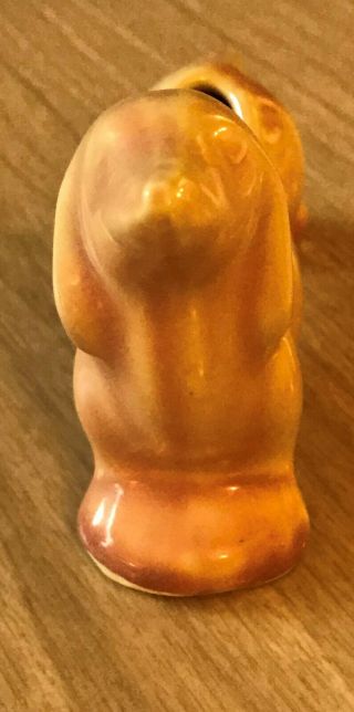 Vintage Ceramic Dachshund Weiner Dog Small Figurine Planter RARE 2