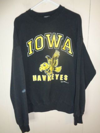 Vintage University Of Iowa Hawkeyes Crewneck Sweater Size Xxl