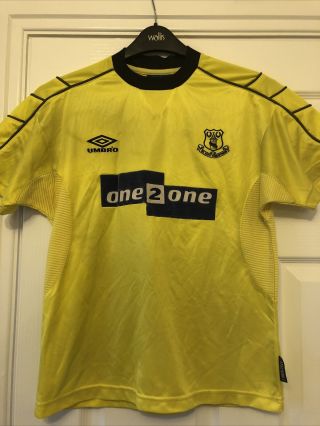 Vintage Kids Everton 1999/2000 Season Away Shirt - 152 - 158cm
