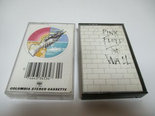 Vintage 2 Pink Floyd Cassettes The Wall Wish You Whee Here
