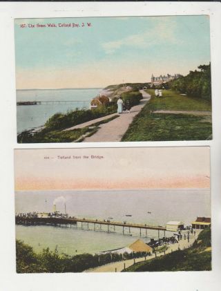 Five Vintage Postcards - Totland Bay,  Isle Of Wight