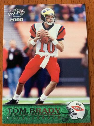 2000 Pacific Tom Brady 403 Rookie Card - Patriots