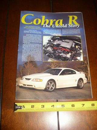 1995 Ford Mustang Cobra R Article