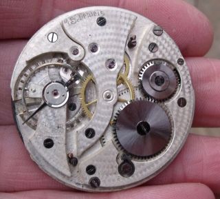 An Antique Continental Slim Pocket Watch Movement,  15 Jewels.