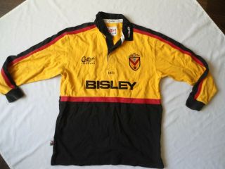 Vintage Newport Cotton Traders Rugby Jersey Shirt Size Med