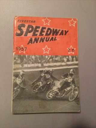 Fivestar 1957 Speedway Annual - 64 Pages Full Of Information Vintage Booklet