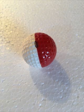 Vintage Ping 4 Karsten Bi Colour Golf Ball Red/white