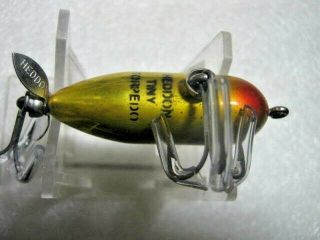 Rare Old Vintage Heddon Tiny Torpedo Topwater Prop Lure Lures 3