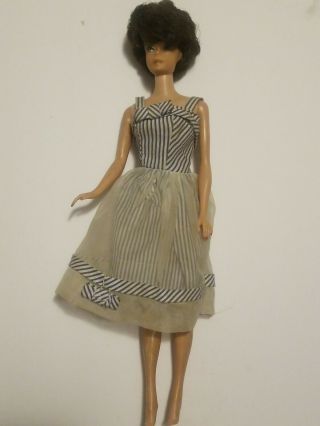 Vintage Midge 1962 Barbie 1958 Doll By Mattel Brunette Blue Eyes Japan