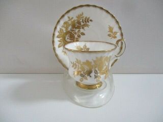 Vintage Royal Albert Golden Rose Bone China Cup And Saucer