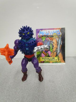 Vintage 1985 Mattel Motu He - Man Masters Of Universe Spikor Complete,  Comic