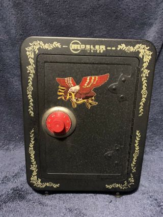 Mosler Junior Vintage Toy Safe - Coin Bank Vault With Combination Lock