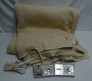 Vintage Fieldcrest 100 Acrylic Queen Electric Blanket 3
