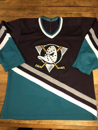 Vintage Ccm Nhl Anaheim Mighty Ducks Ice Hockey Jersey