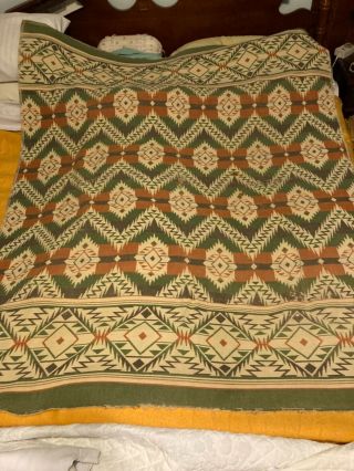 Vintage Antique Indian Design Camp Cabin Blanket