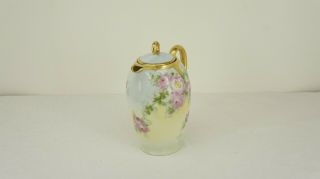 Antique Vintage Thomas Sevres BAVARIA Hand Painted Signed COFFEE POT 2