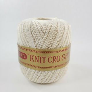 Vintage J & P Coats Knit - Cro - Sheen Crochet Thread 400 Yards Mercerized Cotton