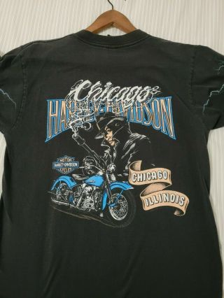Harley Davidson Mens Chicago L/s T - Shirt Size Medium
