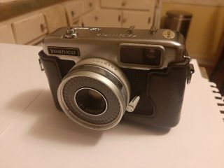 Vintage Camera / Yashica Ez Matic Camera W/ Case / 1:27 F=37mm