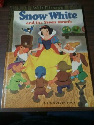 A Big Golden Book: Walt Disneys Snow White And The Seven Dwarfs Hbk Vintage 1966