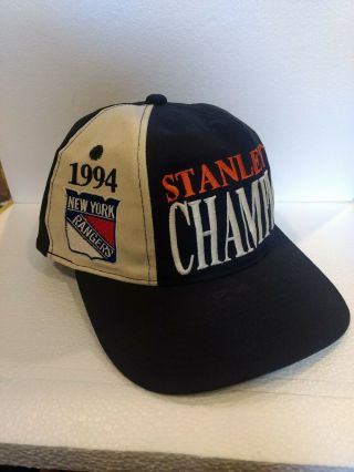 Rare 1994 York Rangers Stanley Cup Champions Hat Vintage Patch.  Never Worn.