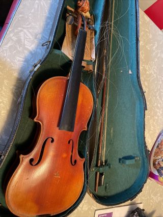 Vintage Violin For Restoration 21.  5 In.  - E - Ton - Klar The Dancla Germany W Bow