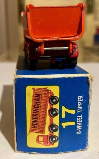 Vintage 1960 ' s Lesney Matchbox 17 Hoveringham 8 - Wheel Tipper Truck w/ OG box 2
