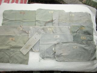 11 Vtg Max H.  Elbe Jeweler Niagara Falls Silver Anti Tarnish Storage Cloth Bags