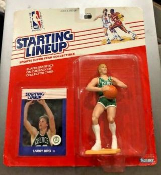 Vintage Htf 1988 Larry Bird " Rookie " Boston Celtics Starting Lineup Closed