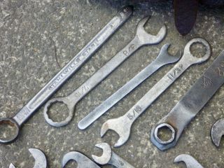 Vintage Bicycle Tool Kit Leather Case Tools Spanner Set Old Motorcycle Antique 2