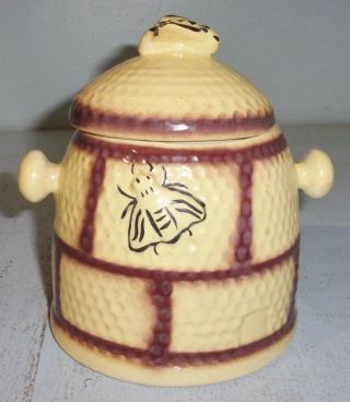 Vintage House Of Webster Ceramics Beehive Honey Pot Jar