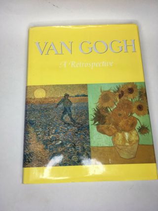Van Gogh : A Retrospective (hardcover) Coffee Table Book 1986 Vintage Color