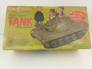 Vintage Radio Controlled Tank Radio Shack 1979