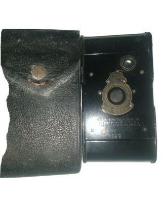 Antique 1915 Kodak Vest Pocket Kodak Vpk W Stylus - 4 3/4 " Folding Bellows Camera