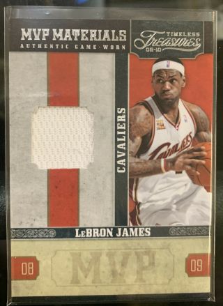 2010 Panini Timelss Treasures 2 Lebron James Game - Worn Jersey Patch 59/90