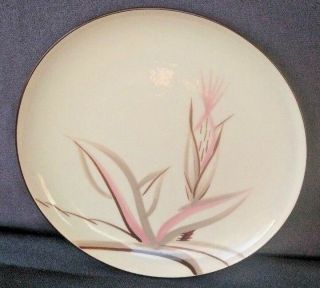 Mid Century Vintage Winfield Ware Dragon Flower Dinner/serving Platter 11 " Round