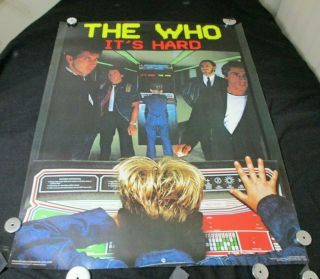 Vintage The Who Promo Poster Usa 1982 " It 