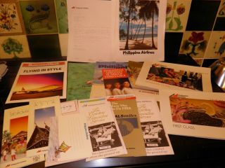 Philippine Airlines Folder Full Of Booklets And Leaflets.  1989