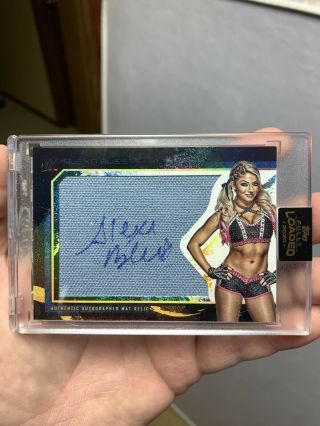 Alexa Bliss 2020 Wwe Topps Fully Loaded Encased Mat Relic On Card Auto /99