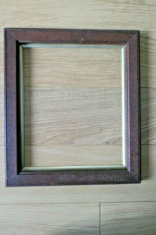 Pair 20th C Oak Picture Frames With Gilt Slips